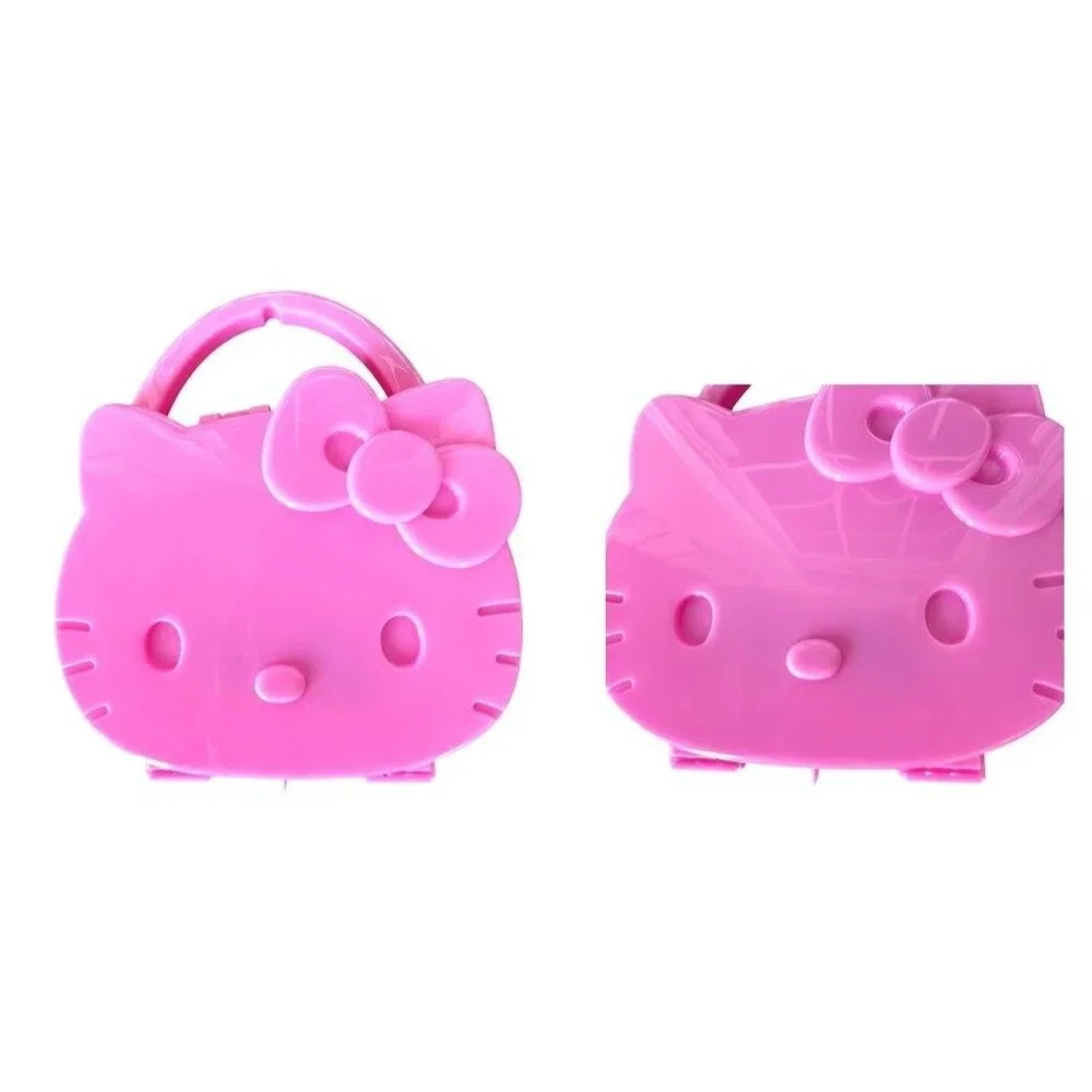 New Sanrio Hello Kitty Pink Jewelry Case With Acessories Craft Making DI…